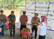 Danramil 0801/04 Tegalombo Hadiri Peresmian Jembatan ASA SCTV Ke 34 Di Wilayah Pacitan