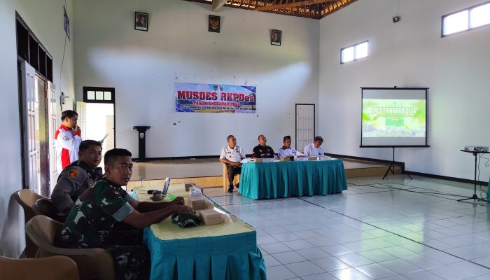Babinsa Koramil 0801/07 Ngadirojo Hadiri Musdes Penyusunan RKP Desa Tahun 2026