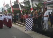 Danramil 0801/03 Arjosari Lepas Pemberangkatan Lomba Gerak Jalan Tingkat Kecamatan