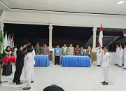 Pengukukan Paskibraka Tingkat Kecamatan, Danramil 0801/12 Pringkuku Hadir Bersama Forkopimca