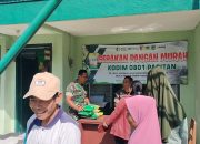 Penyaluran Beras SPHP Kodim Pacitan Makin Merata Di Seluruh Wilayah