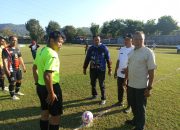 Danramil 0801/03 Arjosari Hadiri Pembukaan Turnamen Sepak Bola Mini Soccer