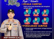 AKBP Rivanda.S.I.K Menyampaikan Himbauan Dan Ajak Masyarakat Kabupaten Sumenep Waspada Campak