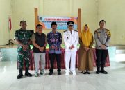 Danramil 0801/02 Kebonagung Hadiri Pelantikan Perangkat Desa Di wilayah Teritorial.
