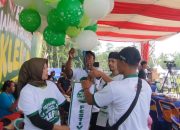 Babinsa 0801/10 Punung Kawal Kegiatan Jalan Sehat Memeriahkan HUT RI Ke 80