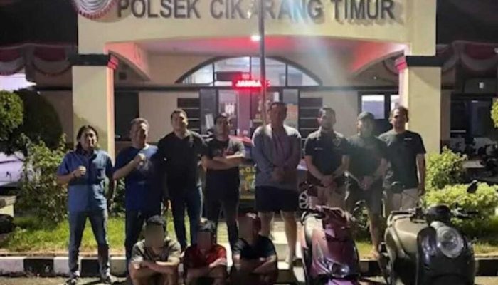 Polsek CIKTIM Ungkap Kasus Curanmor Dengan Pemberatan, 3 Pelaku Dan Barang Bukti Diamankan
