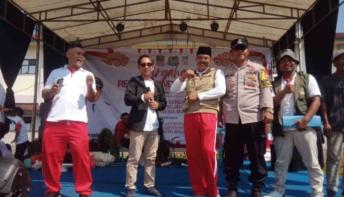 Kemeriahan Warga Desa Jatibaru Ikuti Perlombaan Peringati HUT RI Ke -80 Dan Hari Jadi Kabupaten Bekasi Ke 75