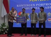 Dandim Pacitan Dan Forkopimda Serahkan Penghargaan Untuk Atlet Porprov