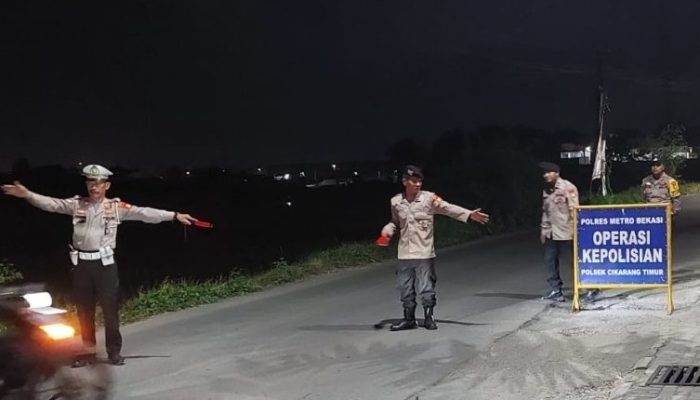Operasi Kejahatan Jalanan Polsek Cikarang Timur Tekan Angka Kejahatan Jalanan,Tingkatkan Keamanan dan Ketertiban Masyarakat.