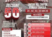 Peringati HUT Kemerdekaan Perumda Tirtawening Berikan Diskon Besar Besaran Bagi Pelanggan Baru