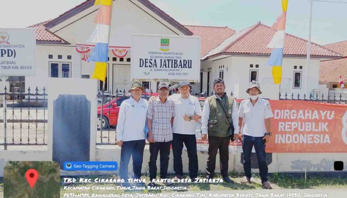 Bersama BPN Kabupaten Bekasi Pemdes Jatibaru Lakukan Pendataan Aset Tanah Kas Desa