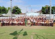 Danramil 0801/03 Arjosari Hadiri Apel Pembukaan Kemah Ponpes Al-Fattah Kikil