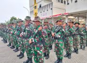 Personel Kodim Pacitan Latih Parade Defile Dalam Memperingati Upacara HUT TNI Ke 80 Tahun 2025