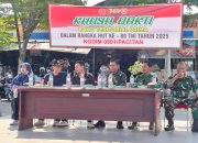 TNI Peduli Kebersihan Pasar, Gelar Aksi Karya Bhakti Teritorial Dalam Rangka HUT TNI Ke 80