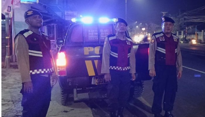 Maksimalkan Pengamanan Di Wilayah Hukumnya Polsek Cikarang Timur Terus Intensifkan Patroli Strong Point