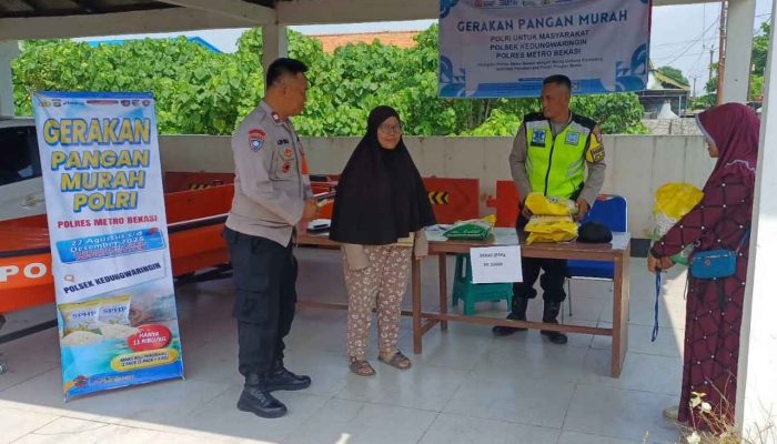 Gerakan Pangan Murah Polsek Kedung Waringin Kembali Gelar, Beras 10 ton Ludes Terjual