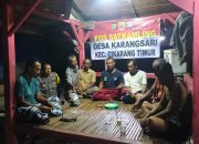 Bhabinkamtibmas Karangsari dan Jatibaru Gelar Ngopi Kamtibmas Bersama Warga Cikarang Timur