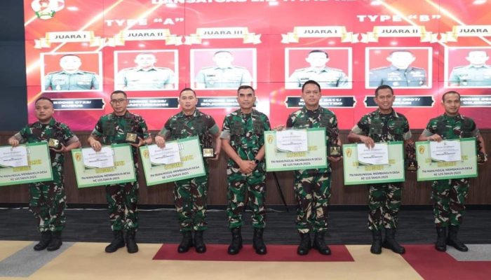 Dandim 0623/Cilegon Raih Juara 3 Dansatgas LKJ TMMD Ke-125