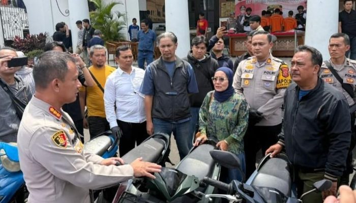 Polrestabes Bandung Amankan 28 Motor Hasil Curian dari Lima Tersangka