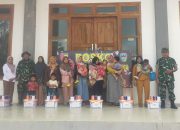 Peduli Pertumbuhan Anak, Satgas TMMD – 126 Kodim Pacitan Beri Tambahan Gizi Anak Stunting