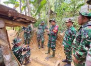 Pastikan Progres Pembangunan, Dansatgas Tinjau Lokasi Rutilahu TMMD 126 Desa Petungsinarang