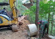 Satgas TMMD 126 Kodim 0801/Pacitan Kejar Pemasangan Gorong-gorong