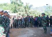 Sebelum Bekerja, Satgas TMMD Ke 126 Kodim 0801/Pacitan Lakukan Rutinitas Apel Pagi