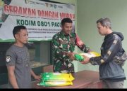 7 Ton Penyaluran Beras SPHP Di Koramil 0801/08 Tulakan Habis Terjual