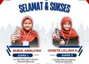 Dua Siswi SDN Giring III Harumkan Nama Sumenep di Ajang Festival Tunas Bahasa Ibu Jawa Timur