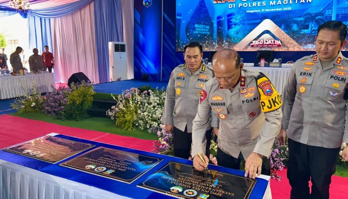 Kapolda Jatim Kunker ke Magetan, Tegaskan Penguatan Peran Pamapta dan Resmikan Tiga SPPG