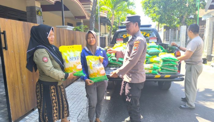 Dekatkan Pangan ke Warga, Polres Magetan Jemput Bola Jual Beras SPHP Hingga Pelosok