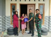 Peduli Kesehatan Anak, Danramil Geneng Kunjungi Anak Stunting Jadi Bapak Asuh