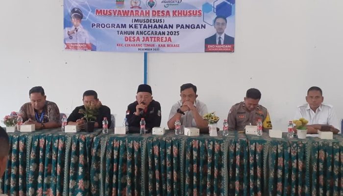 Pemerintah Desa Jatireja Gelar Musdesus, Fokuskan Anggaran 2025 untuk Program Ketahanan Pangan.