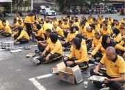 Perkuat Solidaritas Internal, Polres Kediri Gelar Olahraga dan Makan Bersama