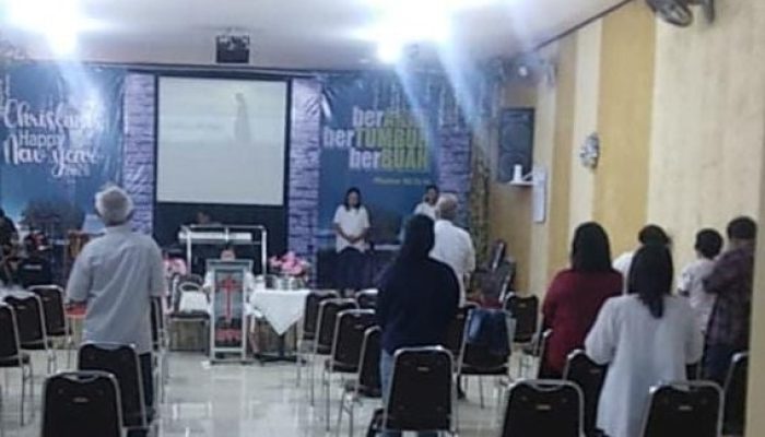 Polres Ngawi Pengamanan Ibadah Minggu Kasih di Gereja GPPS