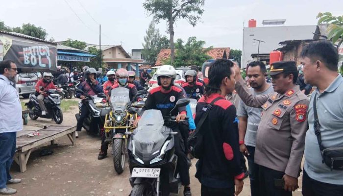 Pastikan Keamanan, Polsek Cikarang Timur Kawal Keberangkatan Massa Buruh FSPMI ke Patung Kuda Jakarta