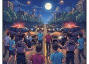 Balap Orang Viral Ganggu Arus Lalin, Polsek Maospati Bertindak Cepat dan Himbau Warga Isi Ramadhan dengan Kegiatan Positif