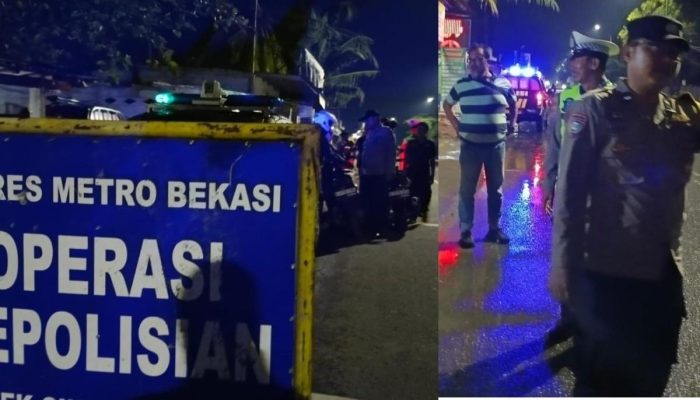 Polsek Cikarang Timur Gelar Operasi Kejahatan Jalanan di Jalan Citarik Raya, Situasi Kondusif