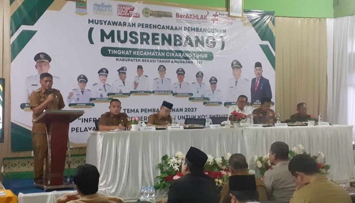 Musrenbang Kecamatan Cikarang Timur Bahas Arah Pembangunan 2027 Berbasis Infrastruktur Berkeadilan
