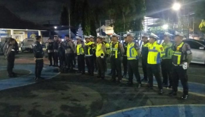 Polres Kediri Kota Gelar Patroli KRYD , Antisipasi Balap Liar dan Gangguan Kamtibmas