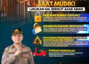 Polsek Cikarang Timur Imbau Warga Pastikan Keamanan Rumah Saat Di Tinggal Mudik Lebaran.