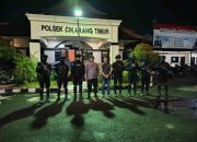 Tingkatkan Keamanan Wilayah, Patroli Patra Brimob Den D PMJ Sambangi Polsek Cikarang Timur