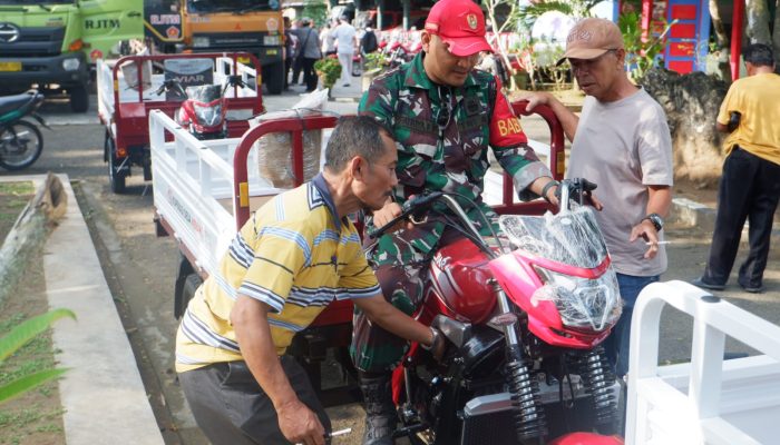 Kodim 0801/Pacitan Distribusikan 40 Unit Motor Roda Tiga, Kelengkapan KDKMP Percepat Mobilitas Desa