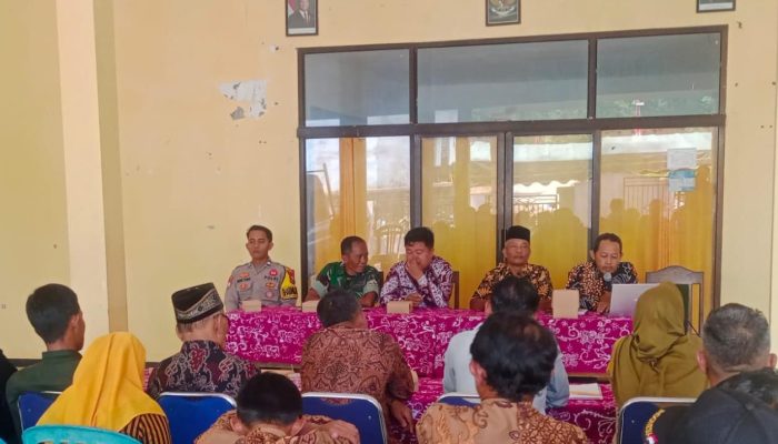 Babinsa Koramil 0801/09 Sudimoro Hadiri Pembentukan Panitia Penjaringan dan Penyaringan Perangkat Desa