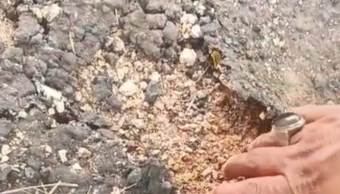 Proyek Pengaspalan di Karangnangka Hancur Belum Sebulan, Oknum Anggota Dewan Bungkam