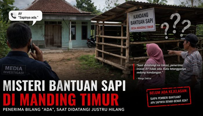 Misteri Bantuan Sapi di Manding Timur: Penerima Bilang “Ada”, Saat Didatangi Justru Hilang