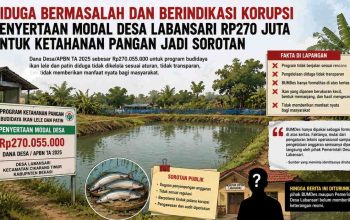 Anggaran Penyertaan Modal Desa Labansari Rp.270 Juta Lebih Dari Dana Desa APBN TA 2025 Diduga Bermasalah dan Berindikasi Korupsi