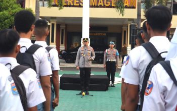 Kapolres Magetan Berangkatkan 100 Pelajar Ikuti Binlat Jati Diri Bangsa di Kediri, Cetak Generasi Emas 2045