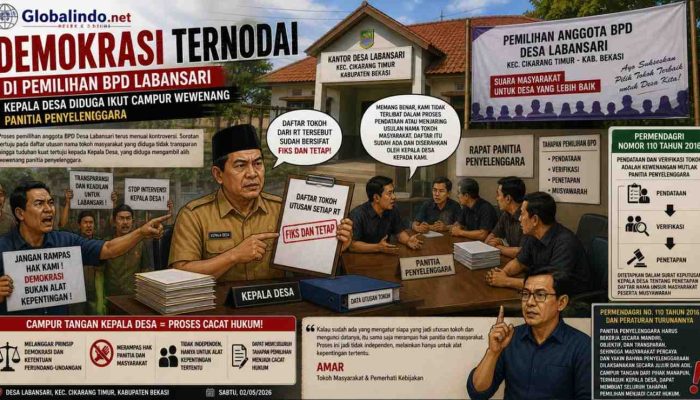 Demokrasi Ternodai di Pemilihan BPD Labansari, Kepala Desa Diduga Ikut Campur Wewenang Panitia Penyelenggara.