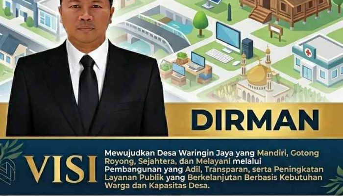 Membawa Semangat Perubahan, Dirman Siap Bertarung di Pilkades Waringin Jaya Periode 2026–2034